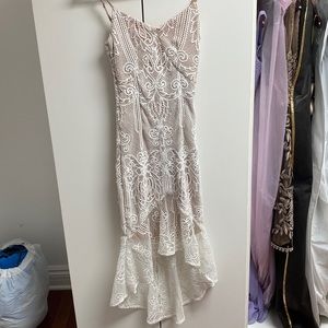 White dress for engagement/proposal/baptism/wedding size xs worn once
